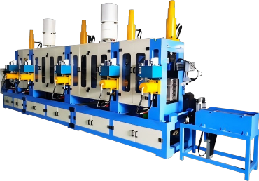 automatic pipe end forming equipment with loading and unloading